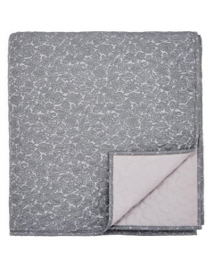 House Additions Josey Throw Bedspread Charcoal Grey Reversible 260cm W x 265cm L