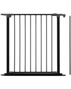 Safetots BabyDan Configure Gate, Flex Hearth Gate Door Section Black with Flex Mounting Kit 72cm 