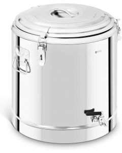 Royal Catering Thermos Container 50L Beverage Dispenser with Drain Tap Stainless Steel