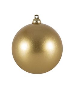 Fizzco Luxury Shatterproof Ball Ornament, Set of 4 - Gold Satin