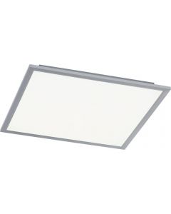Wofi Ceiling LED Square Panel Silver with Remote Control 40cm x 40cm 