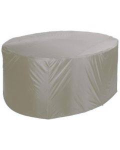 Grasekamp Protective Cover for Garden Outdoor Seating Set, Polyester Grey H 95 cm x 160 cm Diameter