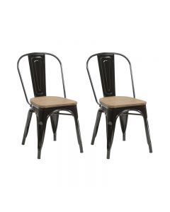 Birlea Sainfoin Dining Chair, Black ( Set Of 2)
