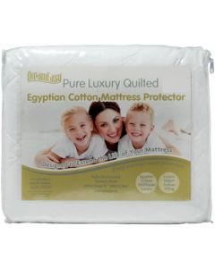 Dream Easy Egyptian Cotton 200 Thread Count Quilted Mattress Protector Single 3FT