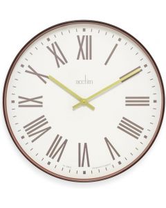 Acctim Dunsley Wall Clock Walnut Brown H 50cm x W 50cm