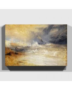 Arty Pie J.M.W. Turner Waves Breaking on a Lee Shore Print on Canvas, 80cm H x 122cm W