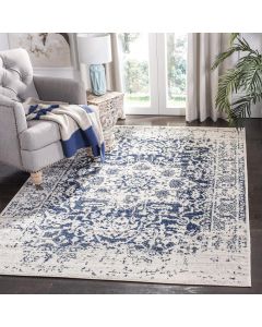 Safavieh Madison Rug Medallions And Floral Blooms Cream Navy Blue 160cm x 230cm  