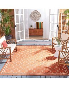Safavieh Trellis Indoor/Outdoor Woven Rug Terracotta Orange 160cm x 230cm