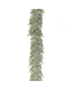 Tree Locate Christmas Garland With Snow Artificial Green 202cm