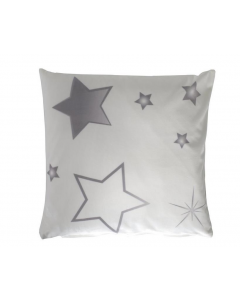 Home Wohnideen Christmas Stars Cushion Cover White Grey 40cm
