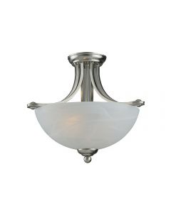 Impex Ceiling Lighting Collection RUSSELL Texas Sat Nick Alabaster White Dia41 x H35 cm 