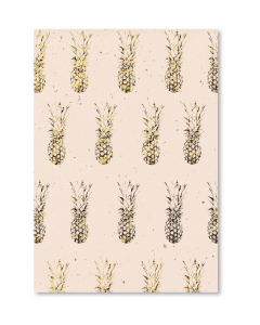Americanflat-'Gold Pineapples' by Peach & Gold Graphic Art 