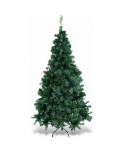 Costway Artificial Christmas Pine Tree With Metal Stand Green 8FT 