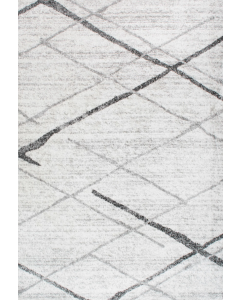 nuLOOM Thigpen Smoky Rug Crisscross Lines Grey Silver 90 x 150 cm
