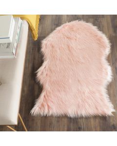 Safavieh FAUX SHEEP SKIN Rowan Pink Rug 90 x 150cm