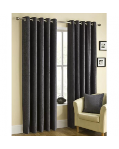 Marlow Home Co, Masboro Eyelet Room Darkening Curtains, Dark Grey W 165cm x  D 274cm