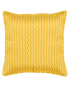 Enhanced Living Miami Geometric Cushion Cover Ochre Yellow 45cm x 45cm