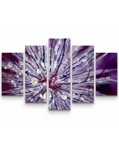 House Additions Purple Flower Wall Art Canvas Photographic Print, 100 x 160cm