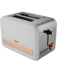 Zanussi T4TEC 2 Slice Toaster White and Copper 850 W 