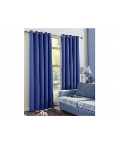 CHANTAL Eyelet Curtains Blackout Pair 230W cm x 185D cm Blue 