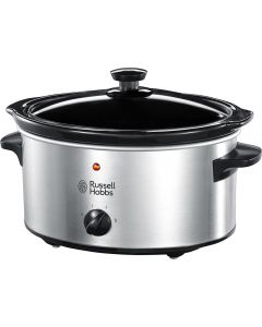 House Additions Slow Cooker 3.5L Stainless Steel Silver    