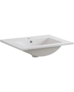 WASHBASIN Inset Basin Bathroom Sink Ceramic White 46cm W x 60cm L x 18cm H