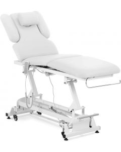 Physa Massage Therapy Table with 3 Motors 250kg Synthetic Leather White