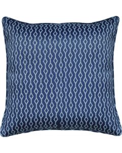 Enhanced Living Miami Cushion Cover Navy Blue Modern Geometric Print 