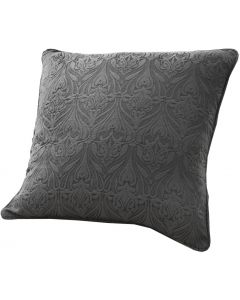 Curtina Voysey Filled Cushion Cover Graphite Grey 43cm