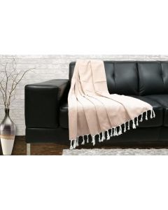 Boliving Orivesi Throw Cotton for Sofa 125x150 cm, Pink