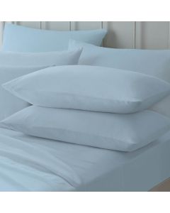House Additions Housewife Brushed Cotton Pillowcase Blue 75 x 50 cm 2 pack