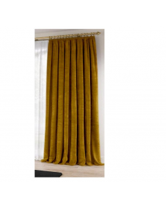 Ophelia & Co. Bocklett Pinch Pleat Room Darkening Curtain Pair Alt Gold 245cm L x 270cm W