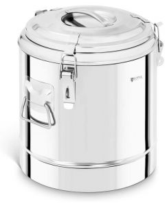 Royal Catering Insulated Beverage Dispenser Thermos Container Double Walled 12L  Stainless Steel 