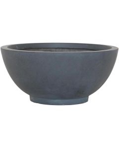 IDEALIST Outdoor Garden Plant Pots Bowl with Drainage Hole Smooth Dark Grey