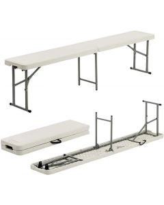 Harbour Housewares Heavy Duty Folding Utility Bench Easy Store 6ft 