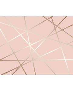 Fine Decor Rogues FDM50578 Pinnacle 300cm x 240cm Wallpaper Roll Pink Gold