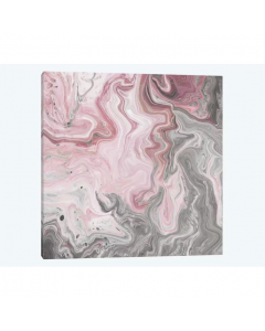 House Additions Blush Minerals Fagalde Graphic Art Print Canvas Pink Grey 46cm