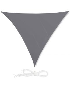 Relaxdays Triangular Shade Sail Outdoor Sunshade Grey 5 x 5 x 5m