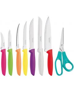 Tramontina Store Kitchen Stainless Steel Knife Set, Multicolored 8 Pieces