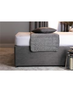 Belledorm Divan Bed Fitted Divan Base Wrap Single 3F Charcoal Grey 
