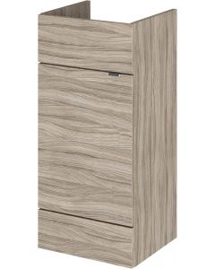 Drench Fusion Bathroom Freestanding Vanity Unit Driftwood Light Brown 400mm Wide