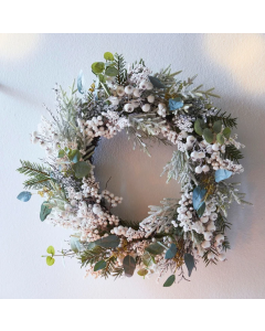 SCHNEIDER Decorative White Berries Christmas Wreath 56cm