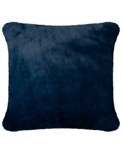 Cascade Home Soft Cushion Cover Fleece Navy Blue 45cm  