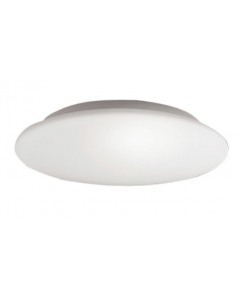Honsel Flat 1 Mounted Ceiling Light, Opaque White Glass 25cm Diameter