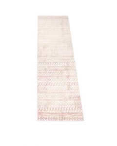 Carpet City Inspiration Geometric Flatweave Runner Rug Rosa Pink 80cm x 300cm