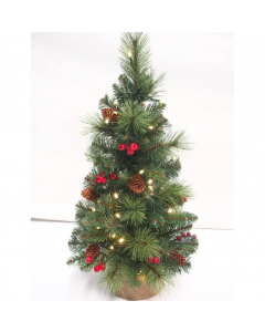 National Tree Everyday Collection Artificial Pre-Lit Mini Christmas Tree 2ft
