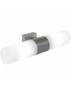 Nordlux Tangens Double Bath Wall Lamp Brushed Steel