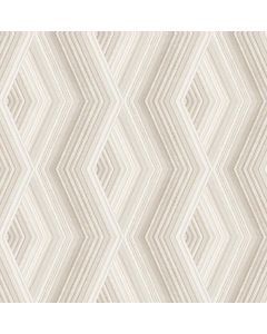 Crown Aura Geo Beige Latte Wallpaper Washable 10.06 x 0.52 m
