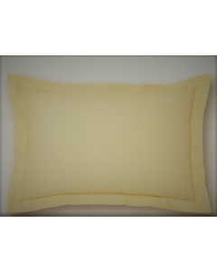 Charlotte Thomas Poetry Oxford Pillowcase, Lemon 75cm L x 50cm x 5cm