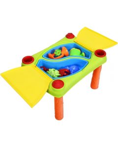 COSTWAY Sand and Water Table Kids Activity Play Yellow Orange Green  